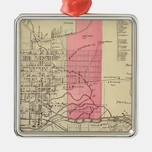 Titusville Silbernes Ornament (Vorne)