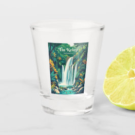 Tiu Kelep Wasserfall Indonesien Schnapsglas