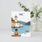Tivat Montenegro Reise Postkarte (Stehend Vorderseite)
