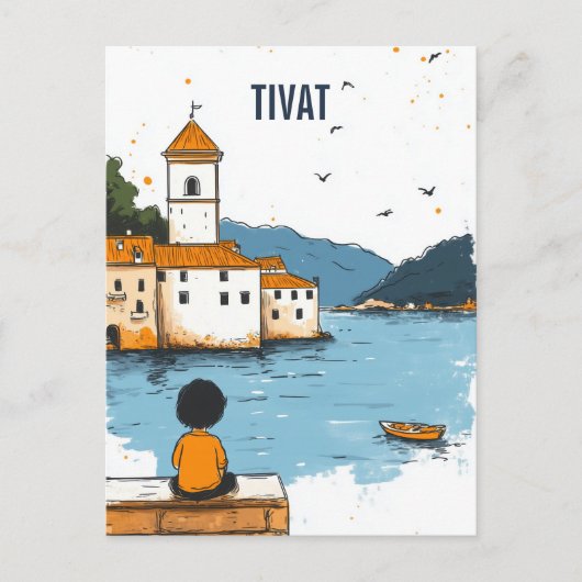Tivat Montenegro Reise Postkarte (Vorderseite)