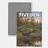 Tiveden Nationalpark Schweden Reisen Magnet (Vorderseite/Rückseite)