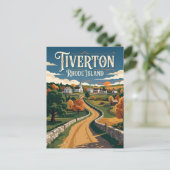 Tiverton Four Corners Rhode Island Postkarte (Stehend Vorderseite)