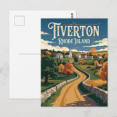 Tiverton Four Corners Rhode Island Postkarte (Vorne/Hinten)