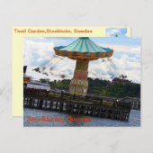 Tivoli Garden Cartoon Postkarte (Vorne/Hinten)