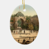 Tivoli-Park-Eingang Kopenhagen Keramik Ornament (Hinten)