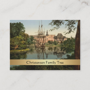 Tivoli Park, Kopenhagen, Dänemark Familienbaum Visitenkarte
