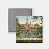 Tivoli Park, Kopenhagen, Dänemark Magnet (Vorderseite/Rückseite)
