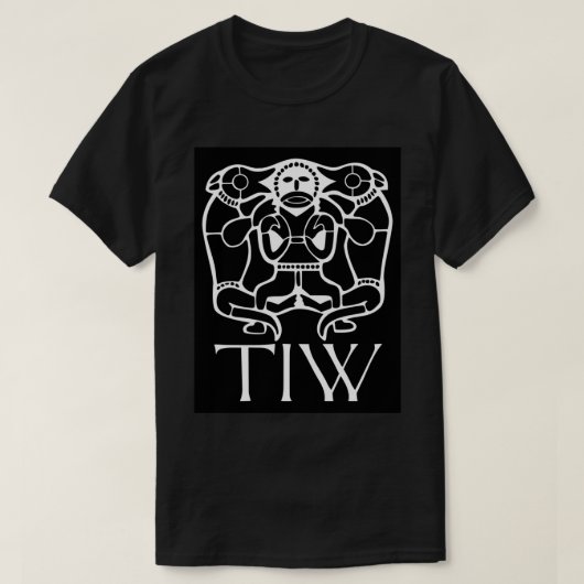 Tiw - Angelsachsen Gott des Krieges T-Shirt (Design vorne)