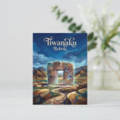 Tiwanaku Bolivien Postkarte (Stehend Vorderseite)