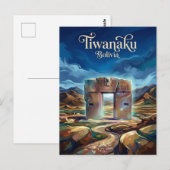 Tiwanaku Bolivien Postkarte (Vorne/Hinten)