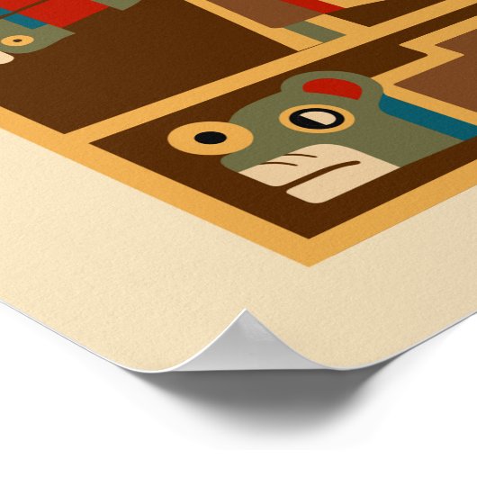 Tiwanaku Sun Warriors Poster (Ecke)