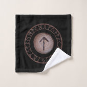 Tiwaz Elder Futhark rune Badhandtuch Set (Waschlappen)