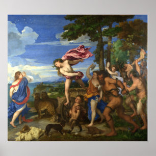 Tizian Bacchus und Ariadne Poster