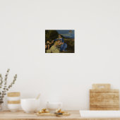 Tizian - Die Jungfrau und das Kind mit dem Säuglin Poster (Küche)