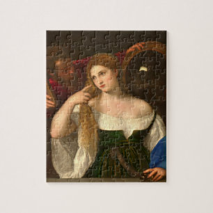 Tizian - Frauen mit einem Spiegel Puzzle