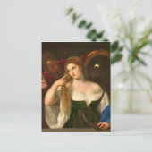 Tizian - Frauen mit Spiegel Postkarte (Stehend Vorderseite)