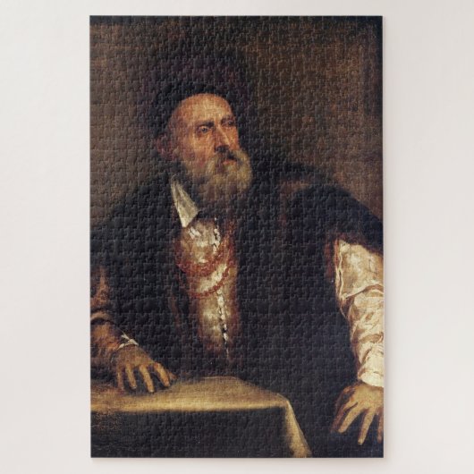 Tizians Selbstportrait (1546-1547) Puzzle (Vertikal)