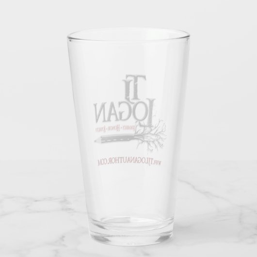 TJ Logan Logo 16 oz. Glas (Rückseite)
