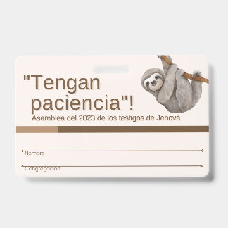 TJ Recuerdo de Insignia | Asamblea Regional 2023 Ausweis