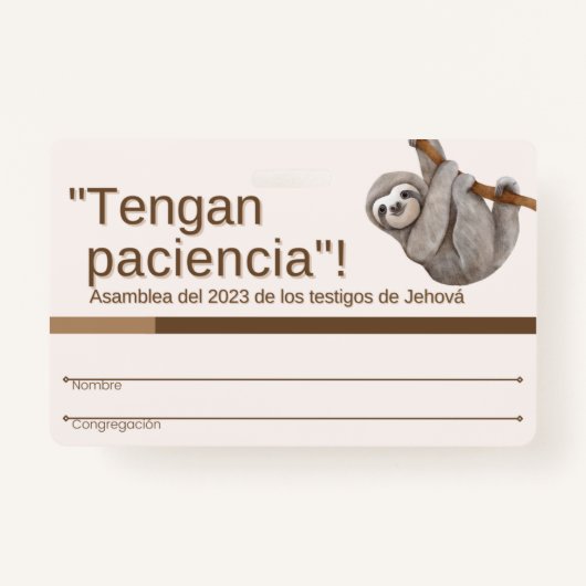 TJ Recuerdo de Insignia | Asamblea Regional 2023 Ausweis (Vorderseite)