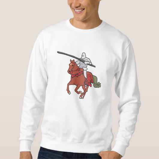 Tjostierender Ritter Sweatshirt (Vorderseite)