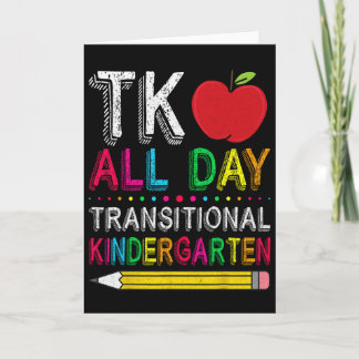 Tk All Day Transition Kindergarten Teacher Student Karte