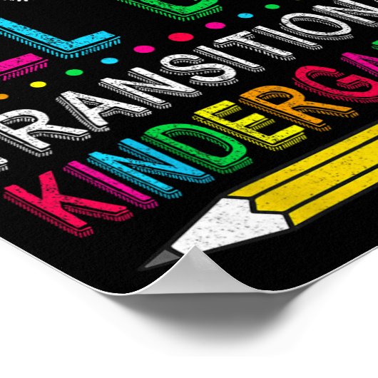 Tk All Day Transition Kindergarten Teacher Student Poster (Ecke)