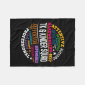 Tk and Kinder Squad Transitional Kindergarten Teac Fleecedecke (Vorderseite (Horizontal))