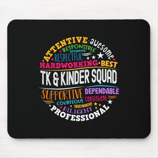 Tk and Kinder Squad Transitional Kindergarten Teac Mousepad (Vorne)