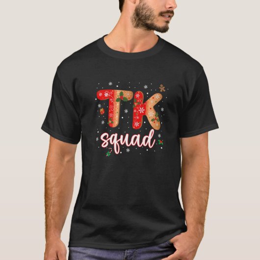 TK Candy Cane Crew Funny Christmas TK Squad Teache T-Shirt (Vorderseite)