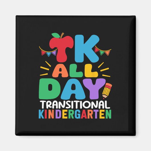 Tk Ganztags-Übergangs-Kindergartenlehrer Schule Magnet (Vorne)