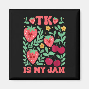 Tk ist mein Jam Strawberry Cherry Transitional Kin Magnet