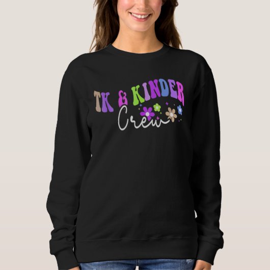 TK & Kinder Crew TK Lehrer Groovy Übergangs-Ki Sweatshirt (Vorderseite)