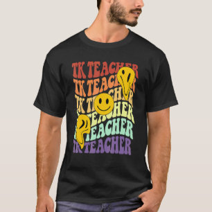 TK-Lehrer-Crew Retro-Lächeln Gesicht Zurück zur Sc T-Shirt