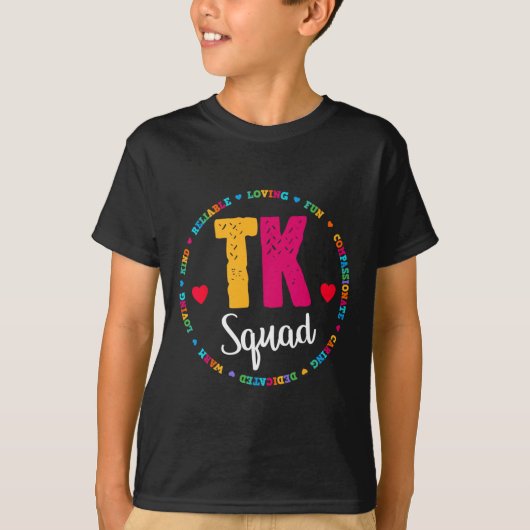 Tk Squad Tee - Übergangs-Kindergarten-Lehrer T (Vorderseite)