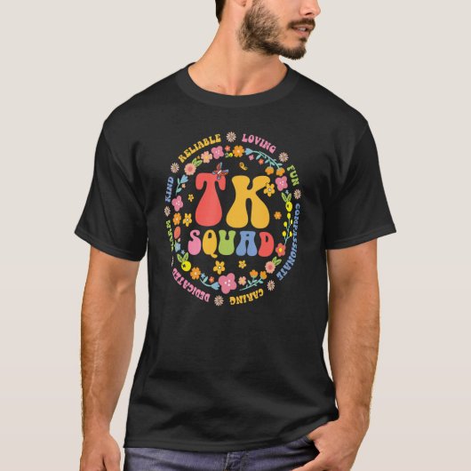 TK Squad Transitional Kindergarten Back to School T-Shirt (Vorderseite)