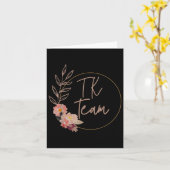 Tk Teacher Transitional Kindergarten Floral Back T Karte (Gelbe Blume)