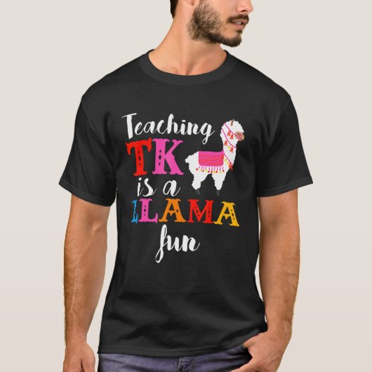 TK Teacher Transitional Kindergarten Llama T-Shirt (Vorderseite)