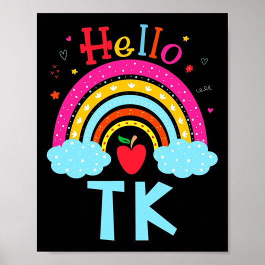 Tk Teacher Transitional Kindergarten zurück zur Sc Poster (Vorne)