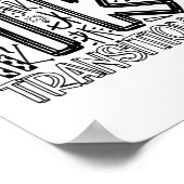 Tk Übergangs-Kindergarten-Typografie Ck Zur Schule Poster (Ecke)