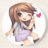 TK-Untersetzer aus Sandstein Getränkeuntersetzer (Vorne)