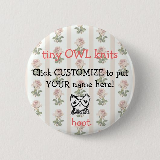 TKCD Medium, ", das Ihr Name hier" knöpfen Button (Vorderseite)