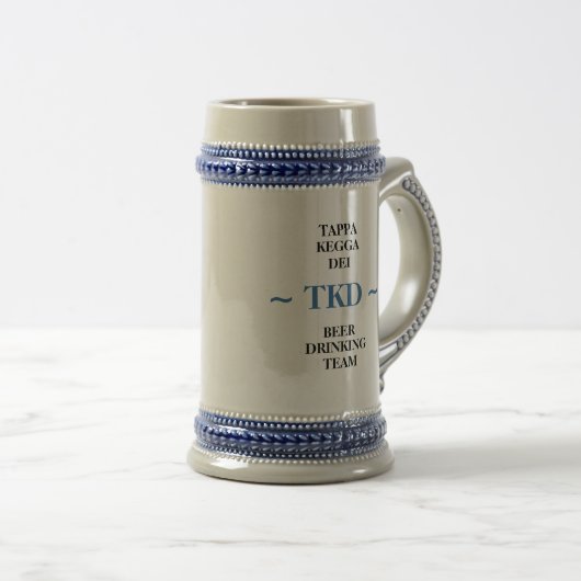TKD BIER TEAM stein (Keramik) Bierglas (VorderseiteRechts)