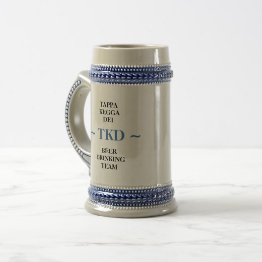 TKD BIER TEAM stein (Keramik) Bierglas (Vorderseite Links)