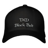 TKD Black Belt Bestickte Kappe (Vorderseite)