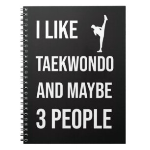 TKD-Geschenke Taekwondo Kampfsport Sport Kämpfer Notizblock