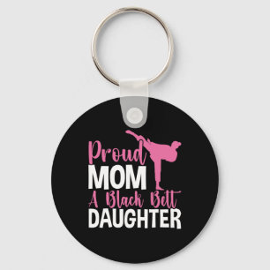 Tkd Karate Judo Proud Mama einer Schwarzgürteltoch Schlüsselanhänger
