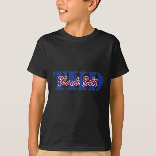 TKD schwarzer Gürtel T-Shirt (Vorderseite)