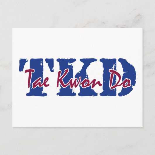 TKD Tae Kwon Do Postkarte (Vorderseite)