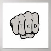 TKD Taekwondo Fist Poster (Vorne)